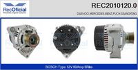 RECOFICIAL REC20101200 - Alternador - Brand New HQ