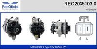RECOFICIAL REC20351030 - Alternador
