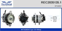 RECOFICIAL REC20351351 - Alternador