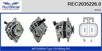 RECOFICIAL REC20352260 - Alternador