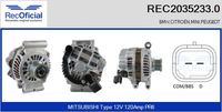 RECOFICIAL REC20352330 - Alternador