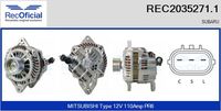 RECOFICIAL REC20352711 - Alternador