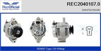 RECOFICIAL REC20401070 - Alternador
