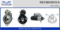 RECOFICIAL REC60102150 - Motor de arranque