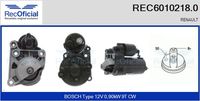 RECOFICIAL REC60102180 - Motor de arranque