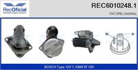 RECOFICIAL REC60102481 - Motor de arranque