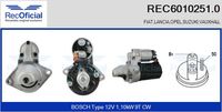 RECOFICIAL REC60102510 - Motor de arranque