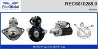 RECOFICIAL REC60102880 - Motor de arranque