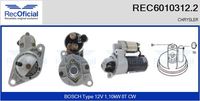 RECOFICIAL REC60103122 - Motor de arranque