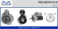 RECOFICIAL REC60101120 - Motor de arranque - Brand New HQ