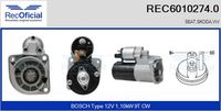 RECOFICIAL REC60102740 - Motor de arranque - Brand New HQ