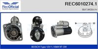 RECOFICIAL REC60102741 - Motor de arranque - Genuine