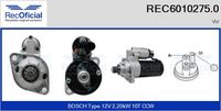 RECOFICIAL REC60102750 - Motor de arranque - Brand New HQ