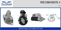 RECOFICIAL REC60102751 - Motor de arranque - Genuine