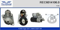 RECOFICIAL REC60141060 - Motor de arranque