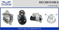 RECOFICIAL REC60151060 - Motor de arranque
