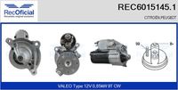 RECOFICIAL REC60151451 - Motor de arranque