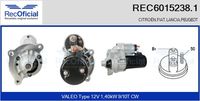 RECOFICIAL REC60152381 - Motor de arranque