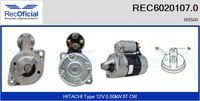 RECOFICIAL REC60201070 - Motor de arranque