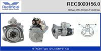 RECOFICIAL REC60201560 - Motor de arranque