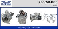 RECOFICIAL REC60201831 - Motor de arranque