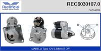 RECOFICIAL REC60301070 - Motor de arranque