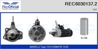 RECOFICIAL REC60301372 - Motor de arranque