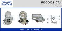 RECOFICIAL REC60321054 - Motor de arranque