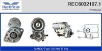 RECOFICIAL REC60321071 - Motor de arranque