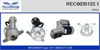 RECOFICIAL REC60351221 - Motor de arranque