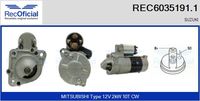 RECOFICIAL REC60351911 - Motor de arranque