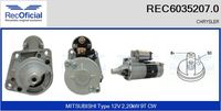 RECOFICIAL REC60352070 - Motor de arranque