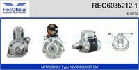 RECOFICIAL REC60352121 - Motor de arranque