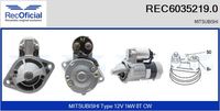 RECOFICIAL REC60352190 - Motor de arranque