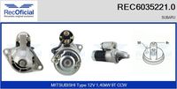 RECOFICIAL REC60352210 - Motor de arranque