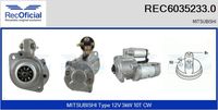 RECOFICIAL REC60352330 - Motor de arranque