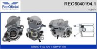 RECOFICIAL REC60401941 - Motor de arranque