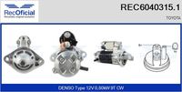 RECOFICIAL REC60403151 - Motor de arranque