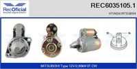 RECOFICIAL REC6035105.1 - Motor de arranque