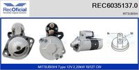 RECOFICIAL REC60351370 - Motor de arranque - Brand New HQ