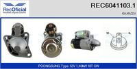 RECOFICIAL REC60411031 - Motor de arranque