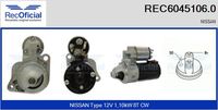 RECOFICIAL REC60451060 - Motor de arranque