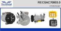 RECOFICIAL RECSAC700030 - Compresor, aire acondicionado - Brand New HQ