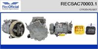 RECOFICIAL RECSAC700031 - Compresor, aire acondicionado - Genuine