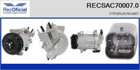 RECOFICIAL RECSAC700070 - Compresor, aire acondicionado - Brand New HQ