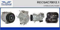 RECOFICIAL RECSAC700121 - Compresor, aire acondicionado - Genuine