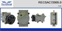 RECOFICIAL RECSAC720050 - Compresor, aire acondicionado - Brand New HQ