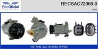 RECOFICIAL RECSAC720690 - Compresor, aire acondicionado - Brand New HQ