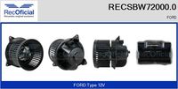 RECOFICIAL RECSBW720000 - Ventilador habitáculo - Brand New HQ