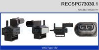 RECOFICIAL RECSPC730301 - Transductor de presión, control de gases de escape - Genuine